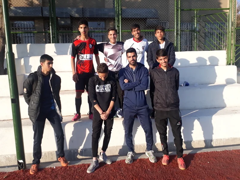 حضور دانش آموزان منتخب مسابقات فوتبال آرمان نو